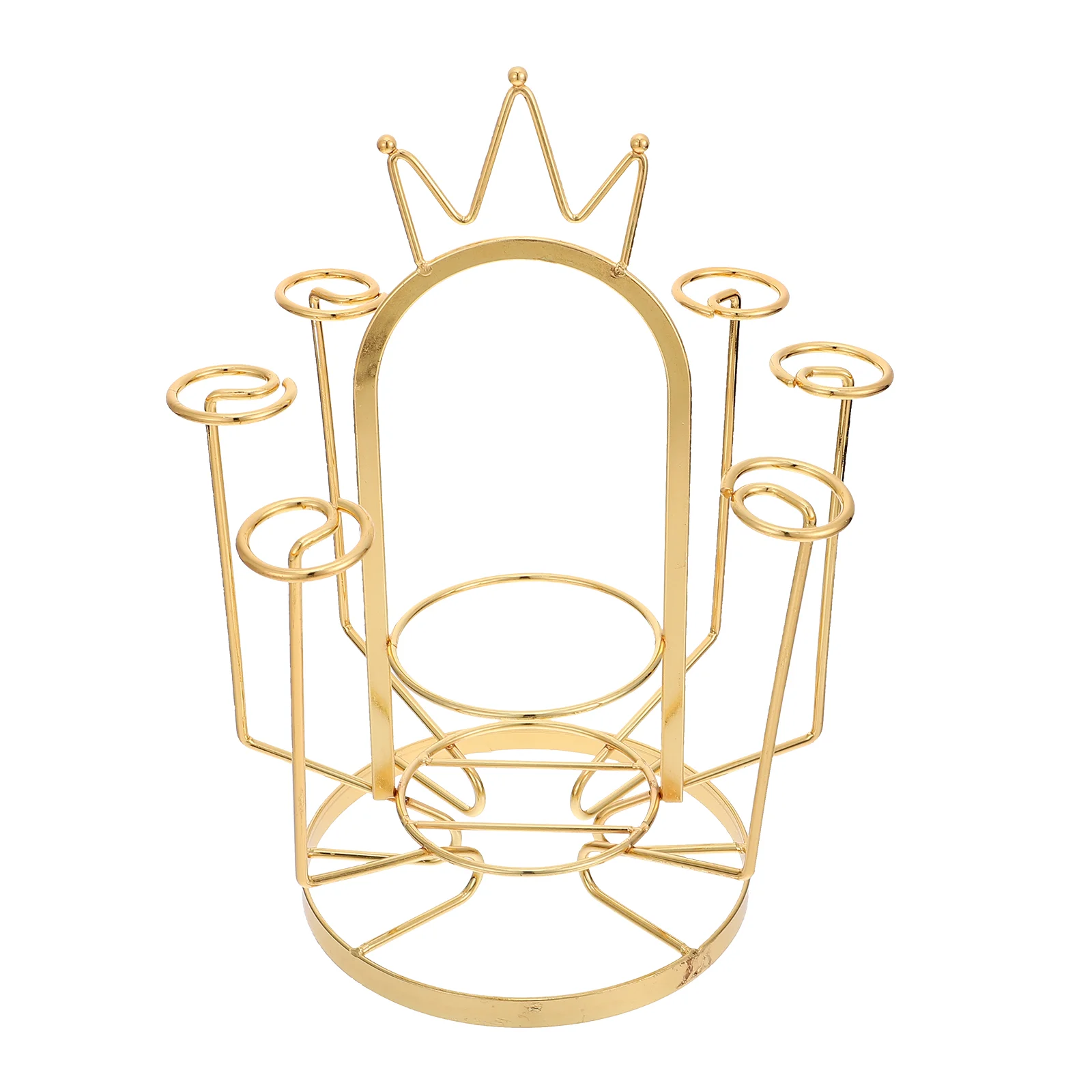 

1 шт., бытовая стойка для хранения стаканов для воды, креативный держатель для стаканов (золотистый)