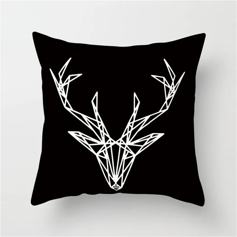 Чехол на подушку с изображением животных фуватакчи рисунок тигра кота оленя