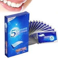 5d teeth whitening strips white tooth dental double elastic oral hygiene care strip false teeth veneers dentist whitening strips