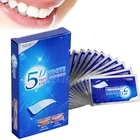 Полоски для отбеливания зубов, 5D, двойные эластичные полоски для гигиены полости рта, виниры для имитации зубов, отбеливающие полоски для стоматологов