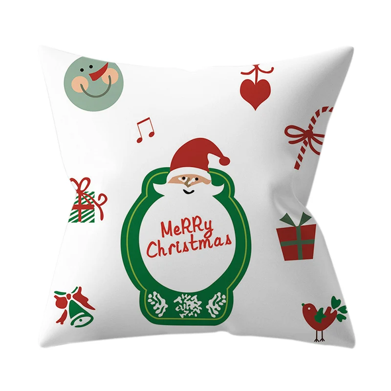 1 шт. 45*45 см Санта-Клаус Merry Christmas Наволочки Чехол новогодний домашний диван Автомобильная подушка Декоративные Чехлы для подушек