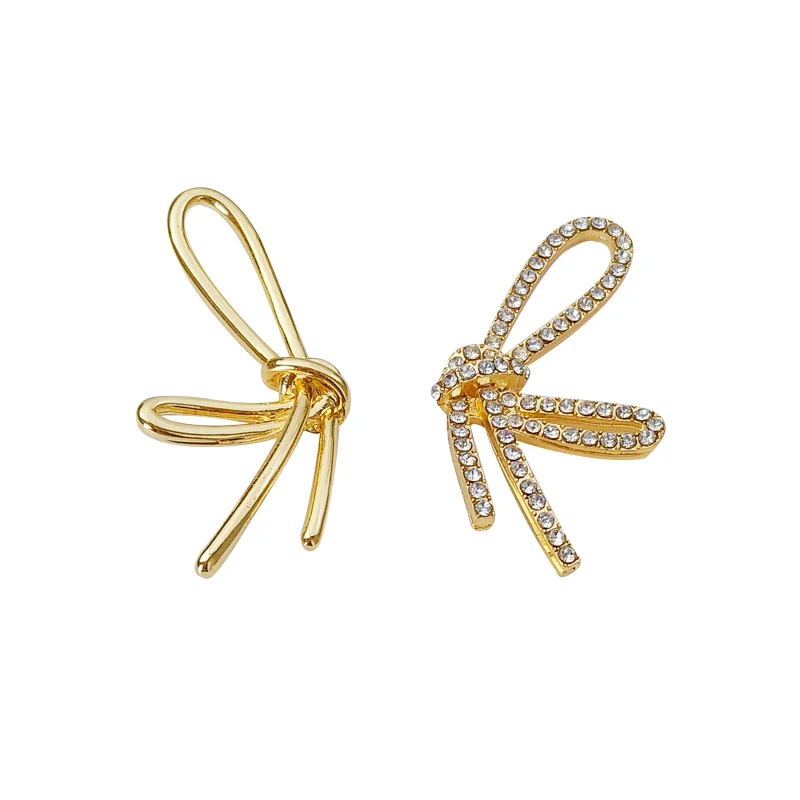 GHIDBK полые в форме бабочки проводной асимметричные серьги гвоздики ручной работы