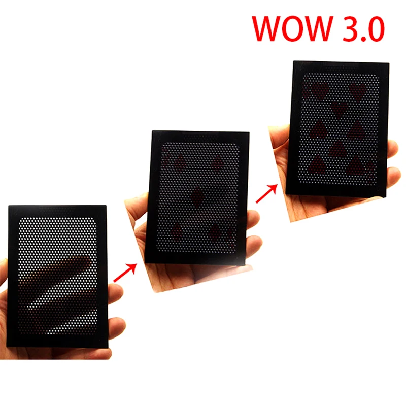 

The Ultimate WOW 3.0 Version Change Twice Ultimate Exchange Magic Tricks Close Up Street Bar Cards For Tricks
