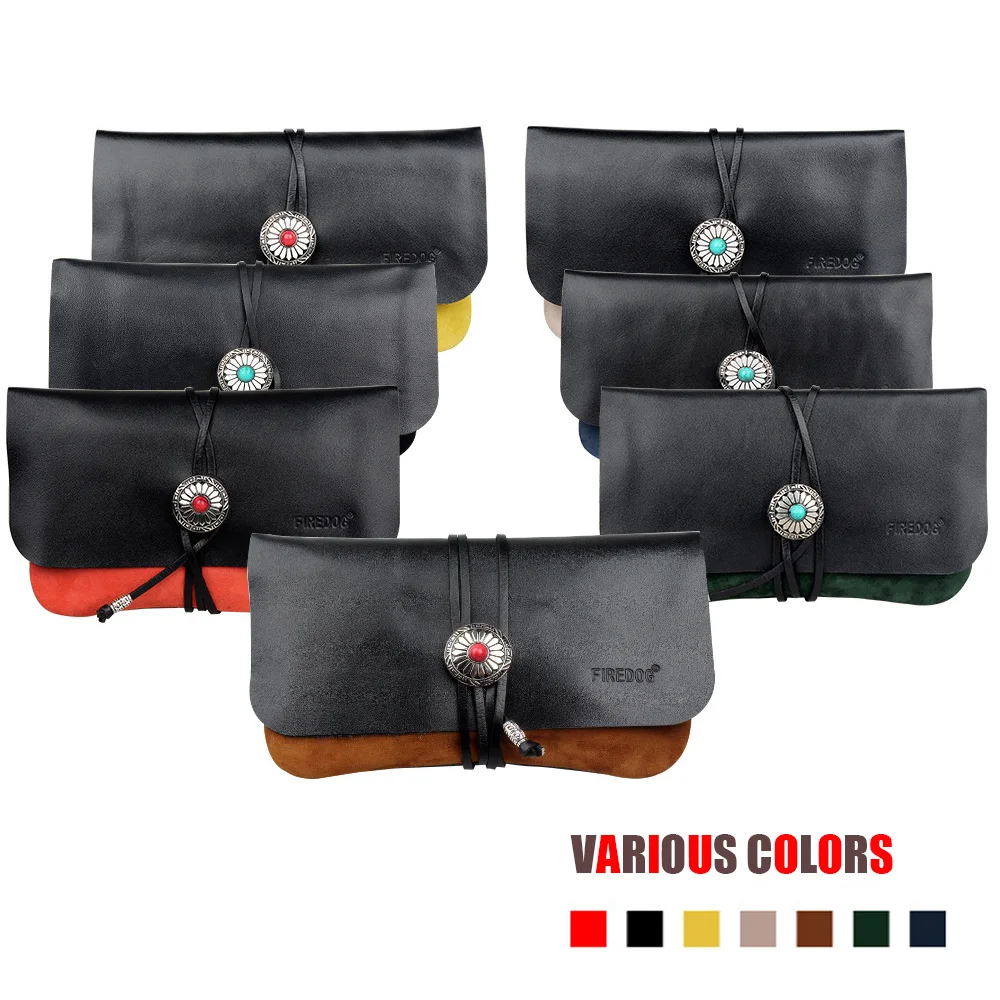 

Drawstring Leather Bag Smoking Tobacco Storage Bag Weed Pipes Stash Pouch for Travel Smoking tools