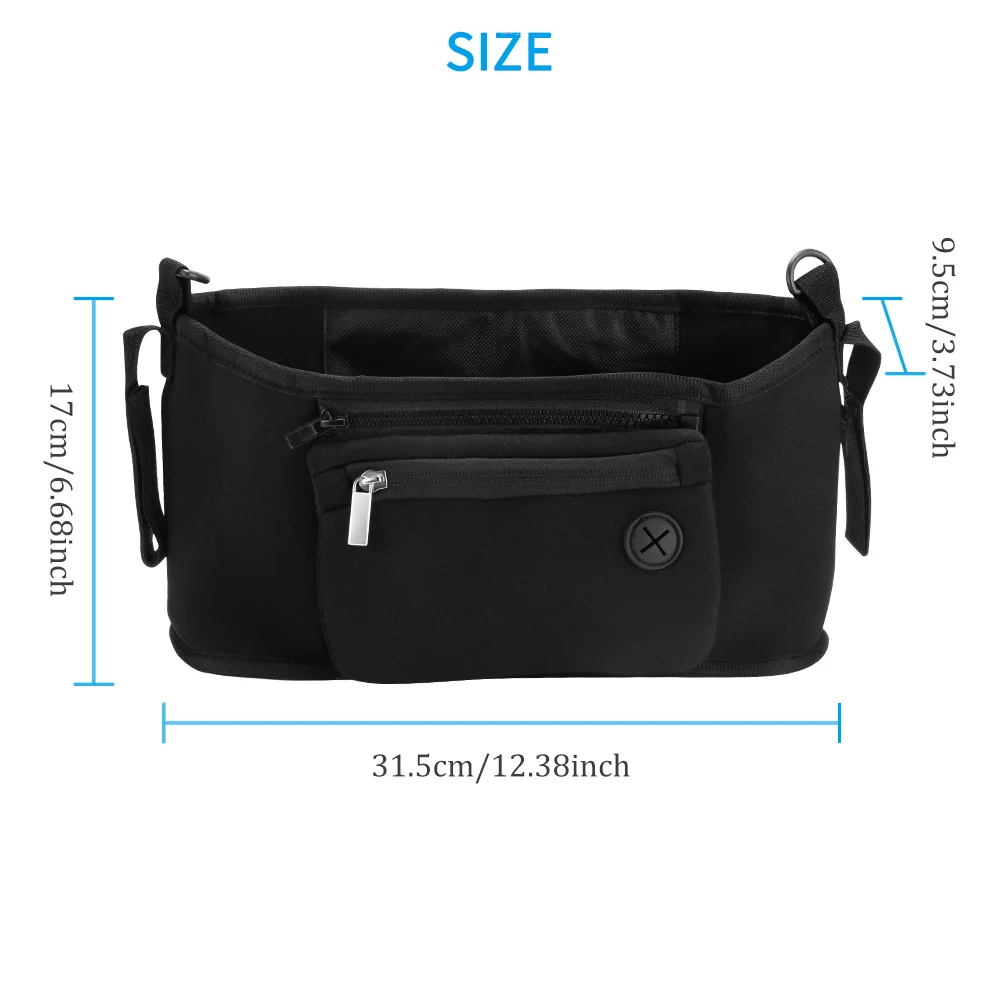 

2 in 1 Baby Stroller Bag infant Stroller Organizer Bags Hook Stroller Mummy Maternity Nappy Diaper Bag Baby Stroller Accessories