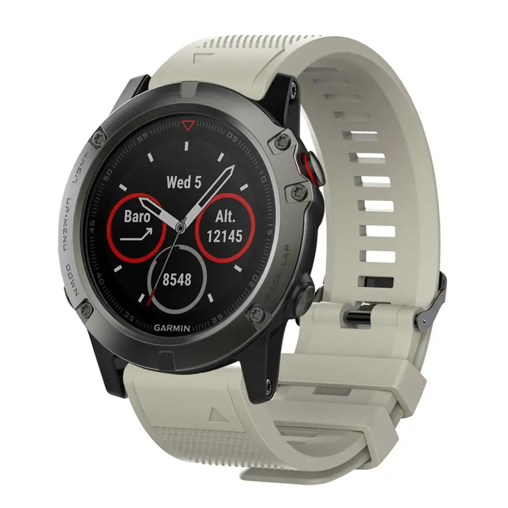 26 22 20 мм для Garmin Fenix 5 5X 5s 3 Смарт-часы ремешок Quick Release Easy Fit силиконовый наручный