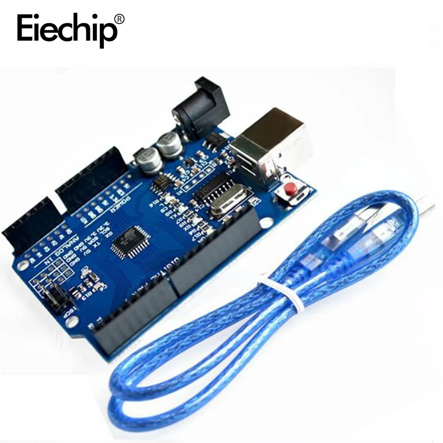 Для Arduino UNO R3 MEGA328 CH340 для совместим с Usb кабель Atmega328P AU макетная плата Diy набор