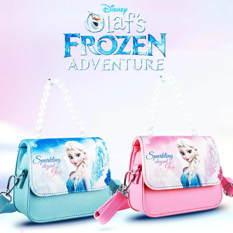 

New Original Disney Frozen Girl Portable Pearl Handbag Children Satchel Shoulder Bag Mini Bag Toys for Children
