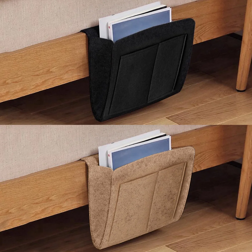 40# Practical Student Dormitory Bed Phone Earphone Books Hanging Caddy Bedside Storage Bag Pouch Organizer Bed Holder Pockets