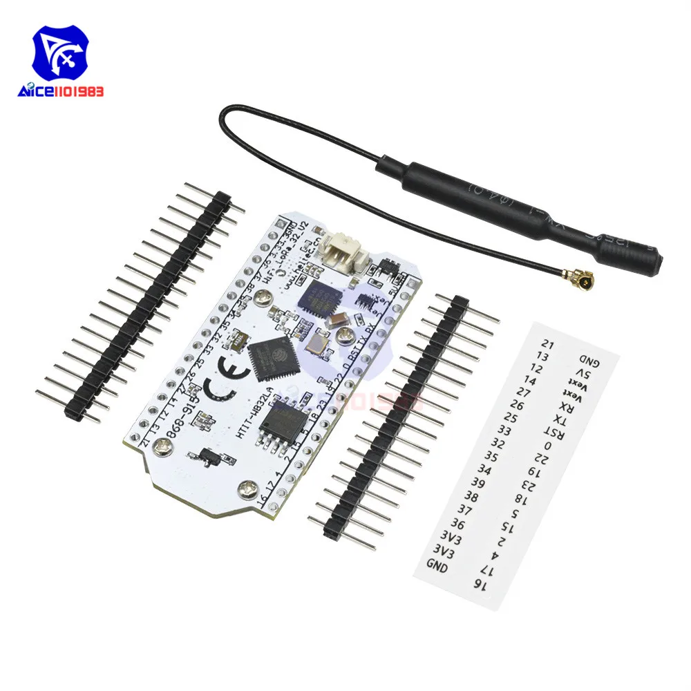 Плата расширения diymore LoRa 868 915 МГц OLED дисплей 0 96 дюйма ESP32 Wi Fi Bluetooth антенна на