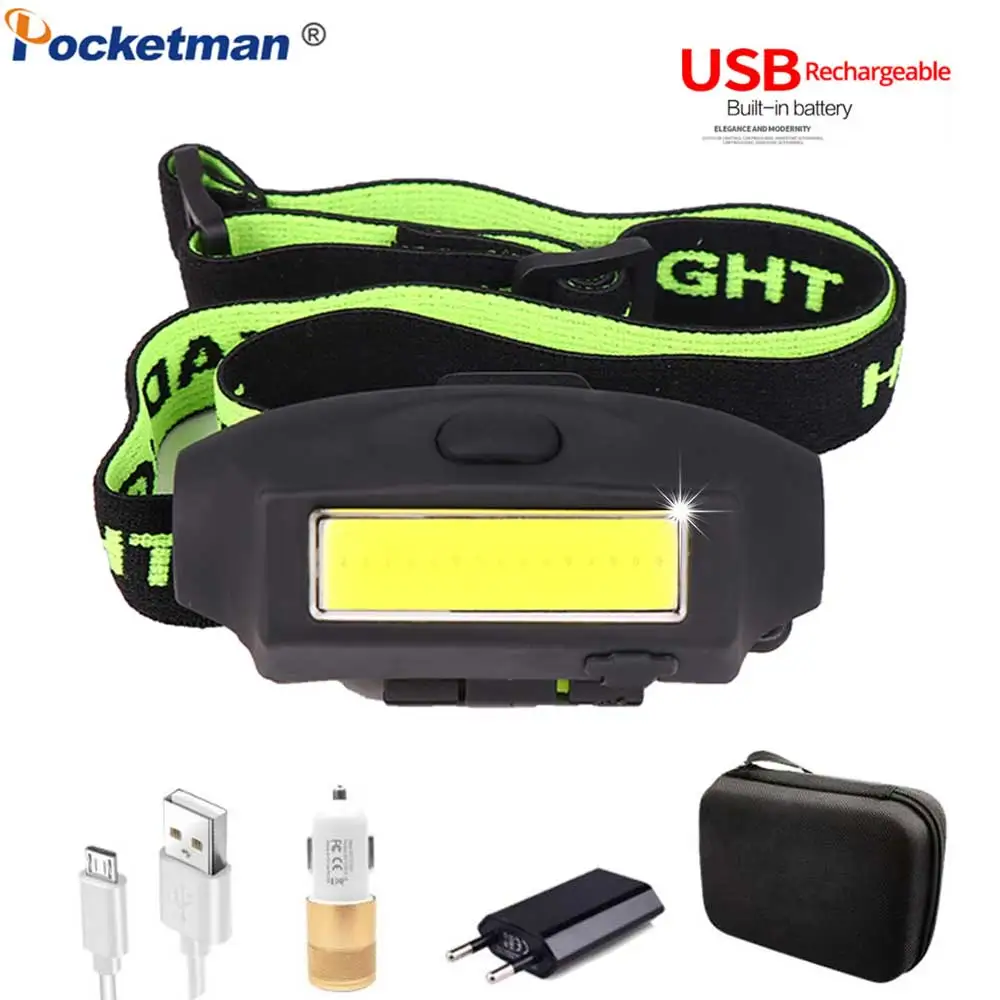 

Налобный фсветильник рь с зарядкой от USB, 800 лм