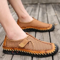 summer casual shoes for men splicing breathable mesh shoes male plus size 38 48 outdoor sneakers excellent quality soft soles