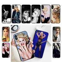 yndfcnb popular singer madonna phone case for iphone 13 11 8 7 6 6s plus x xs max 5 5s se 2020 11 12pro max iphone xr case