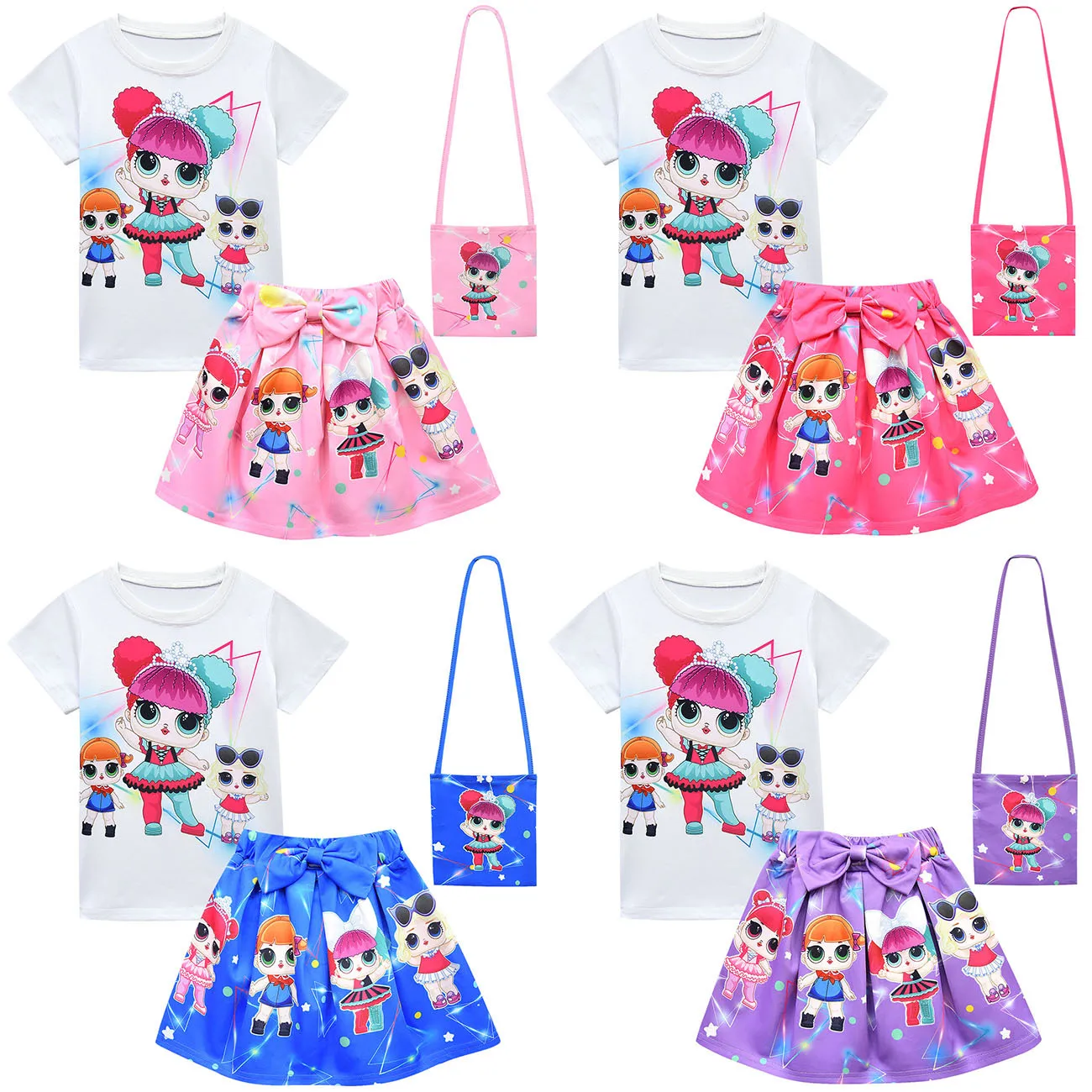 L.O.L. Сюрприз! Комплект одежды принцессы для девочек футболка с коротким рукавом и