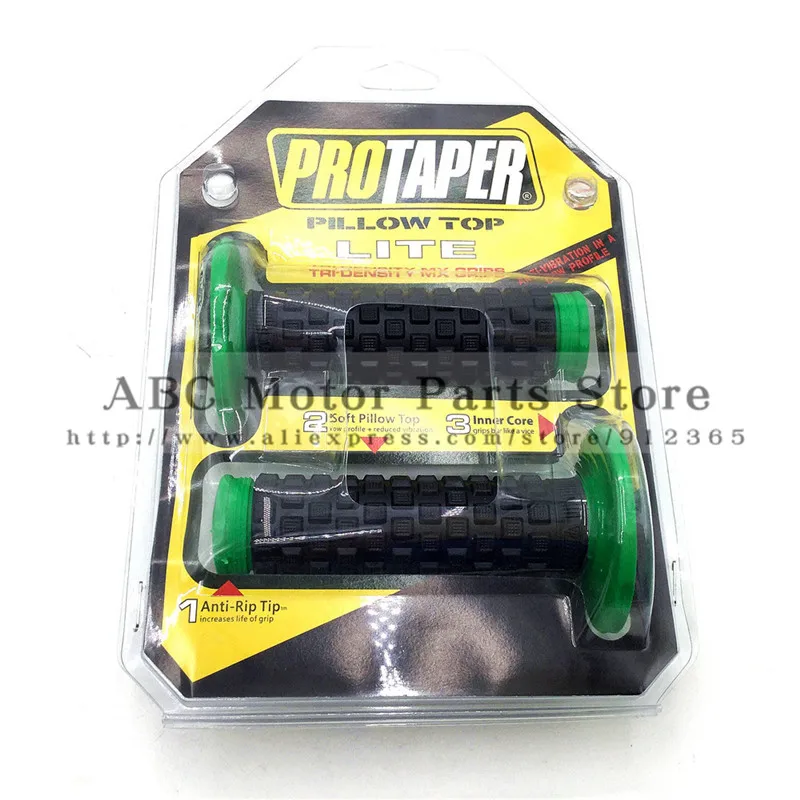 Green with box PRO коническая ручка ручки ПроТейпер для мотоцикла грязи питбайк Мотокросс с оригинальной упаковочной коробкой - Цвет: Green with box