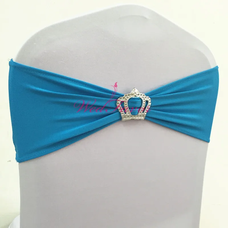 WedFavor 100 шт. эластичные стулья с бантом пояса из лайкры ленты спандекса на пряжка