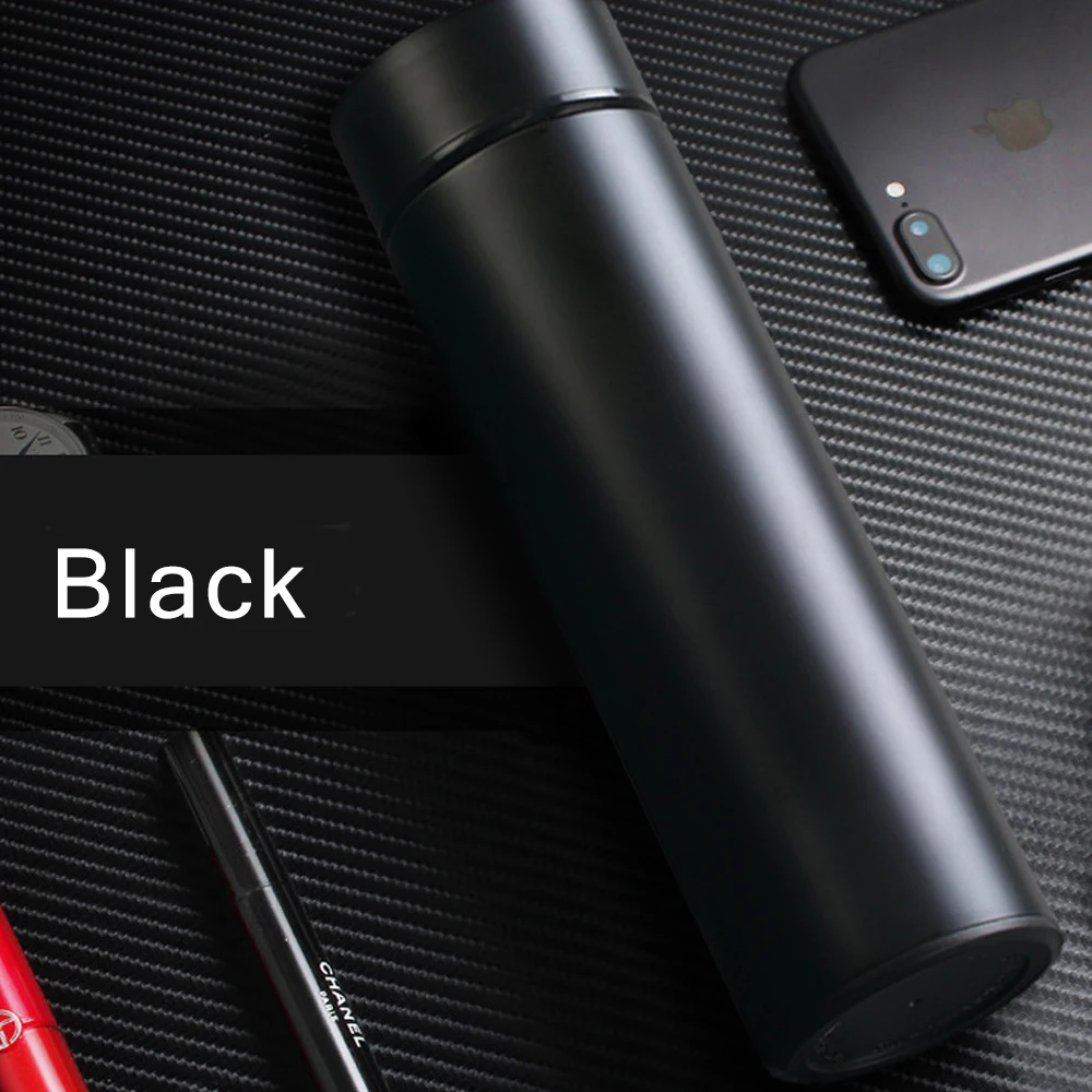 Вакуумный термос из нержавеющей стали со светодиодным дисплеем 500 мл|Крышка