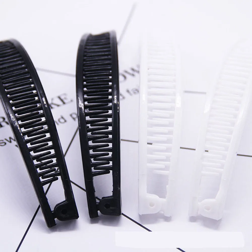 Заколка зажим для волос женская в форме рыбы заколка банан черная