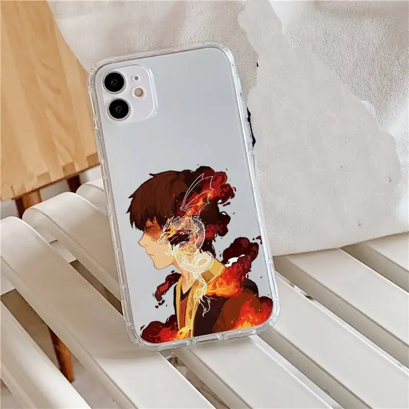 

Avatar the Last Airbender Phone Case Transparent for iPhone 11 12 mini pro XS MAX 8 7 6 6S Plus X 5S SE 2020 XR