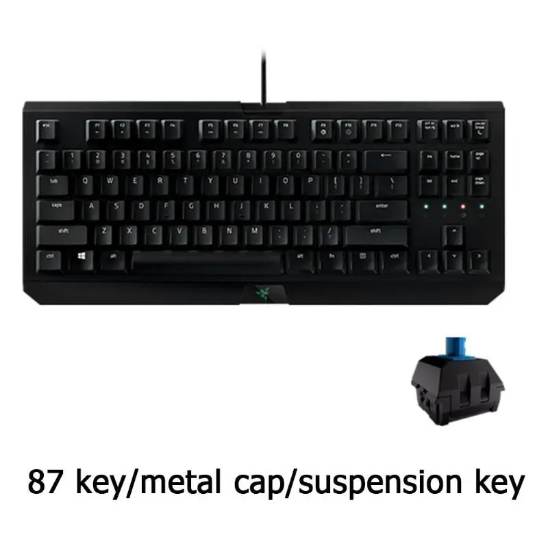 Razer Blackwidow X Games клавиатура универсальная 87 клавиш USB Проводная Механическая игровая электронная Спортивная эргономичная Проводная клавиатура высокого качества