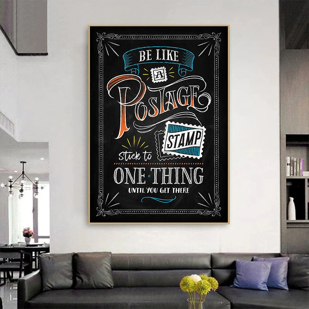 

Modern Wall Decoration Art Inspirational Words Poster Print Canvas Painting Wall Art Picture Office Classroom Living Room Decor