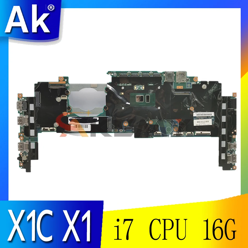 Материнская плата 448.04P16.002M 448.04P15.002M 14282-2M для ноутбука Lenovo Thinkpad X1C X1 Carbon 4th X1 Yoga с процессором i7 16 Гб ОЗУ