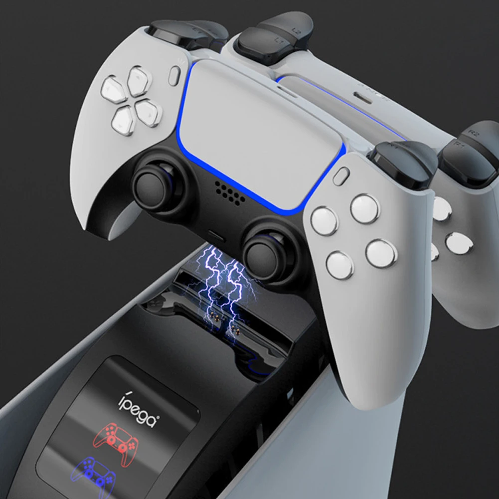 Двойное зарядное устройство для игрового контроллера PS5 геймпад зарядная