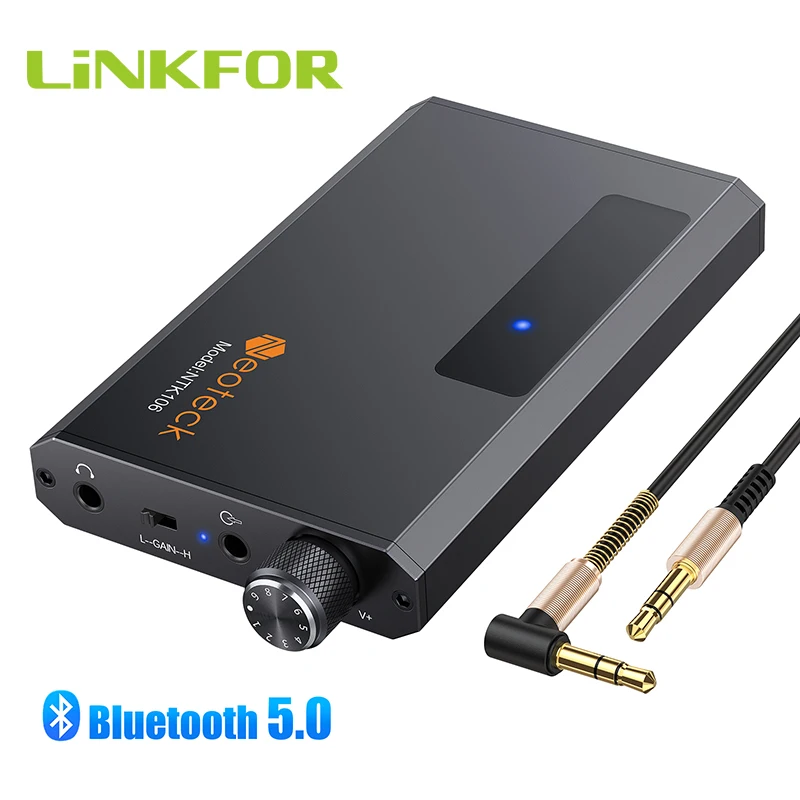 LiNKFOR Портативные Hi Fi плееры усилитель для наушников 16 150Ω с Bluetooth 5 0 приемник 3 мм