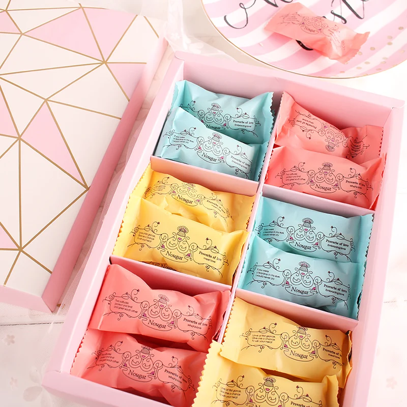 50 шт Kawaii ЕДИНОРОГ розовый сахар мешок нуга машина упаковка конфеты закуски