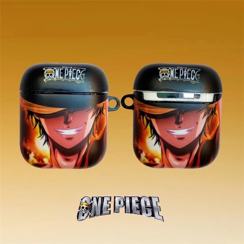 Мультфильм one piece Луффи Зоро ace чехол Bluetooth беспроводной Чехол для гарнитуры для Apple Airpods pro 3 2 модные милые наушники мягкий чехол - Цвет: for Airpods 2 1