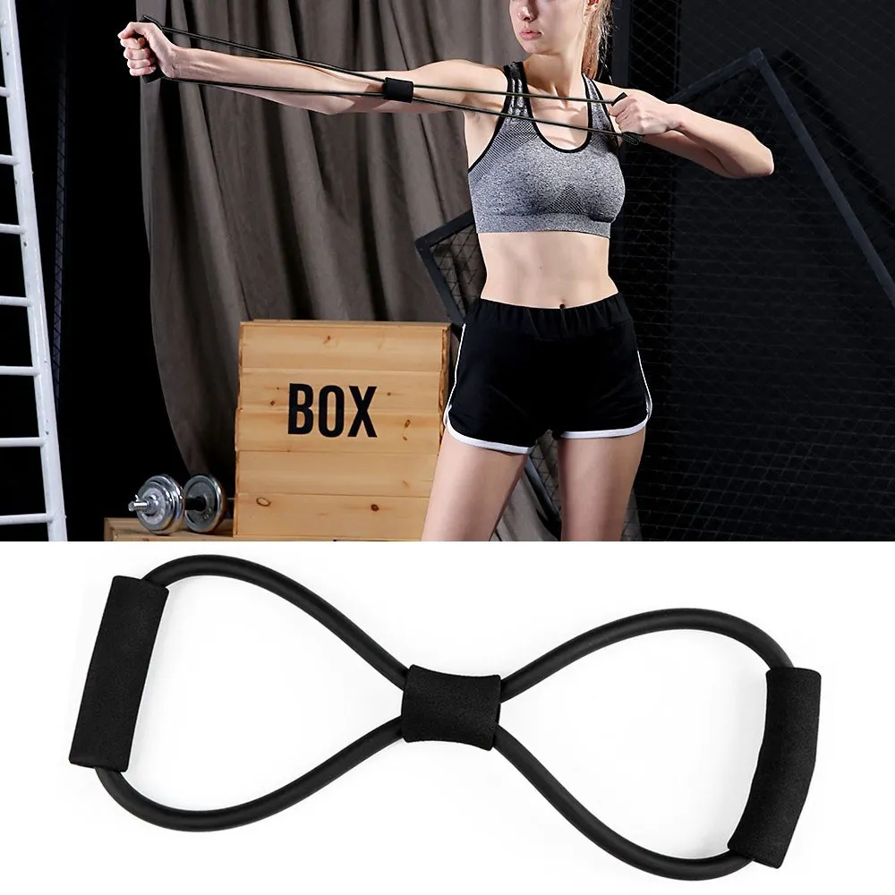 Портативный бар комплект для поддержания мышц с 8 формы Эспандеры 2 м