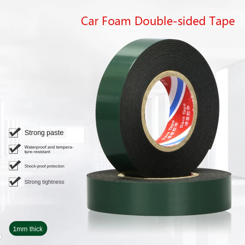 Черный губка пены лента автомобильной двухсторонняя поролоновая клейкая черная