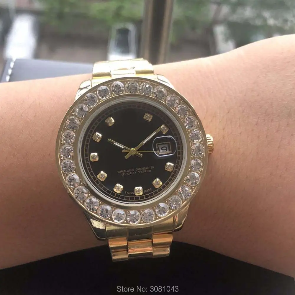 Мужские часы класса ААА 2020 года большие роскошные брендовые золотые с