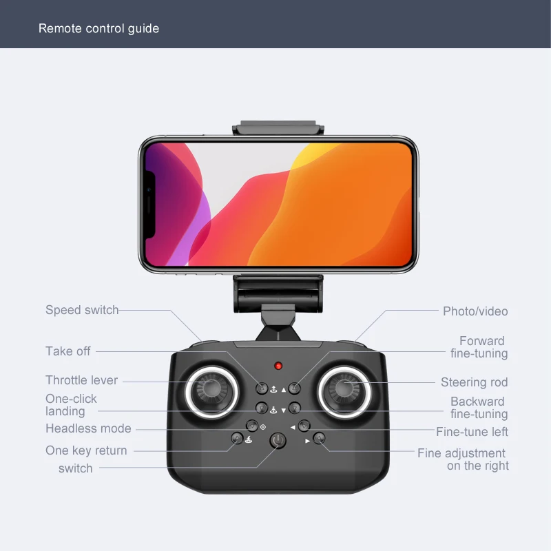 мини дрон xt6 4k 1080p с hd камерой wi fi fpv free global shipping