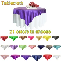 tablecloth satin tablecloth washable for round table in home kitchen protection table cover dining wedding christmas decorations