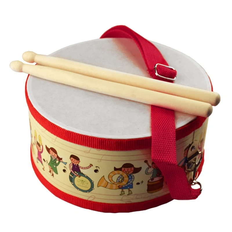 

Барабан деревянный для детей раннего развития музыкальный инструмент для детей Детские игрушки ручной инструмент барабан игрушки