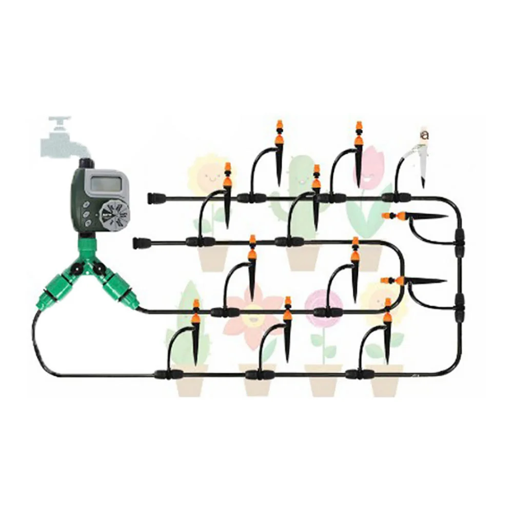 

Garden Irrigation Controller Automatic Watering Timer LCD Display Irrigation Timer Automatic Watering Tool Garden Tools