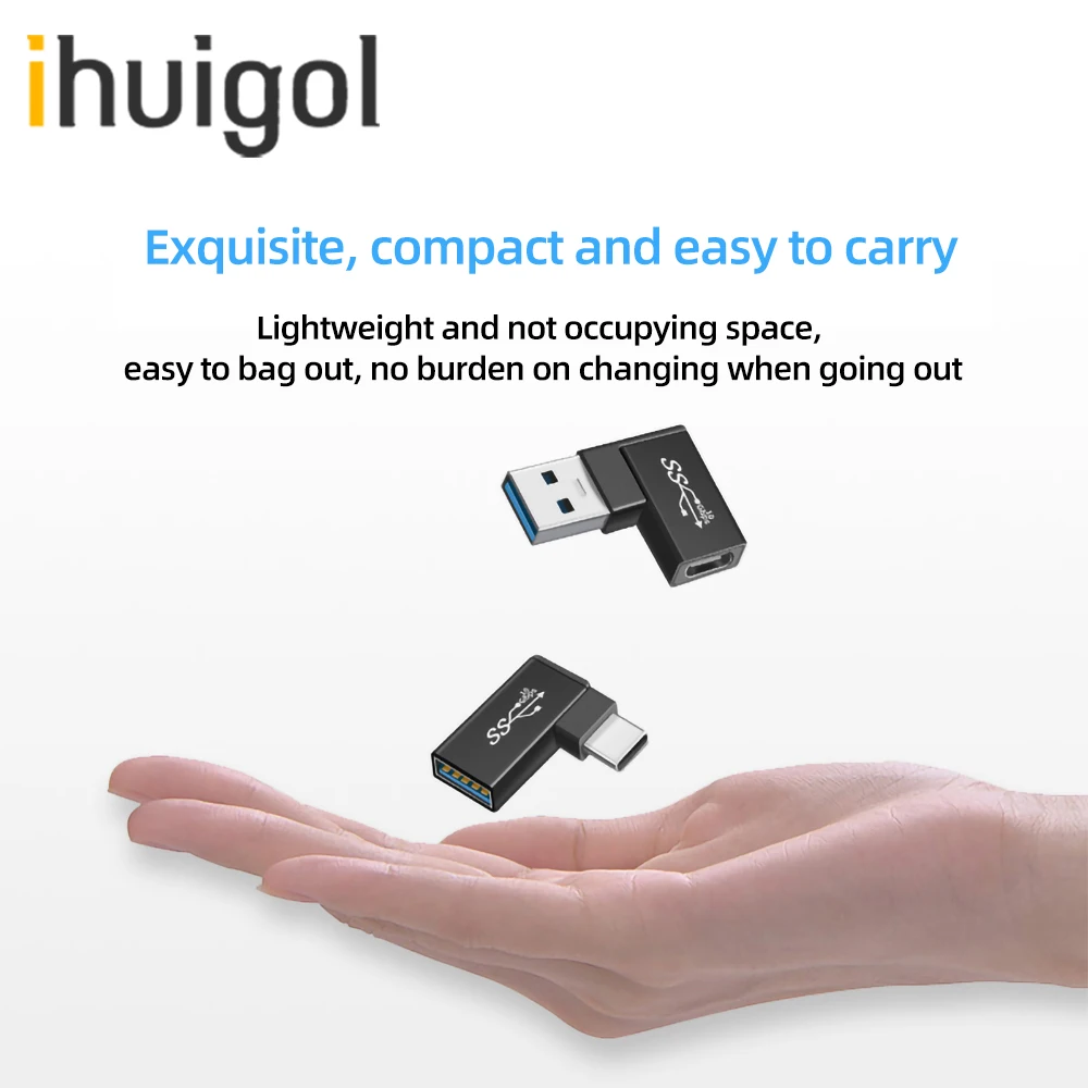 

ihuigol Male USB to Type C OTG Adapter USB 3.0 To Type-c Female Data Converter For Macbook Pro Air Samsung S9 S10 S20 Xiaomi MI9