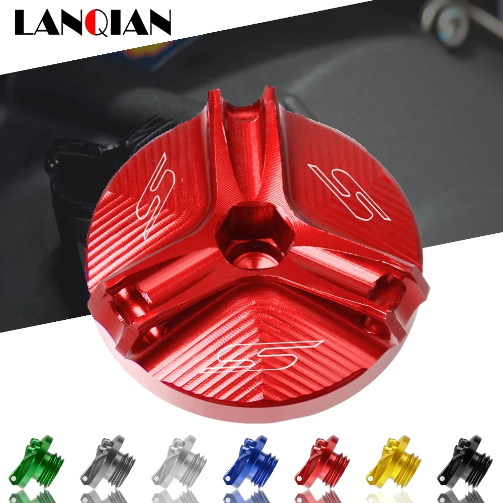 

Motorcycle Aluminum Engine Oil Filter Cup Plug Cover For Suzuki GSXS 1000 2015-2020 GSX S 1000F 2015-2020 GSX 1250F 2010-2019