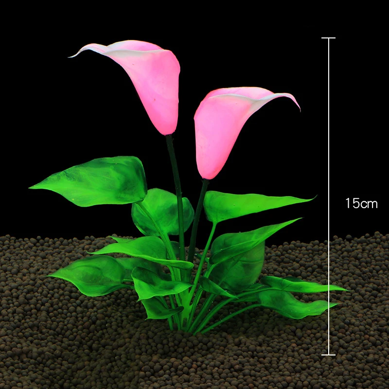 

Simulated Water Grass Artificial Lotus Flower Aquarium Landscape Decoration Underwater Grass Ornament Plant Fish Tank Decoration