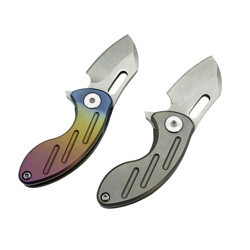 Карманный складной нож doбели Mini S35VN из порошковой стали TC4 рукоятка титанового