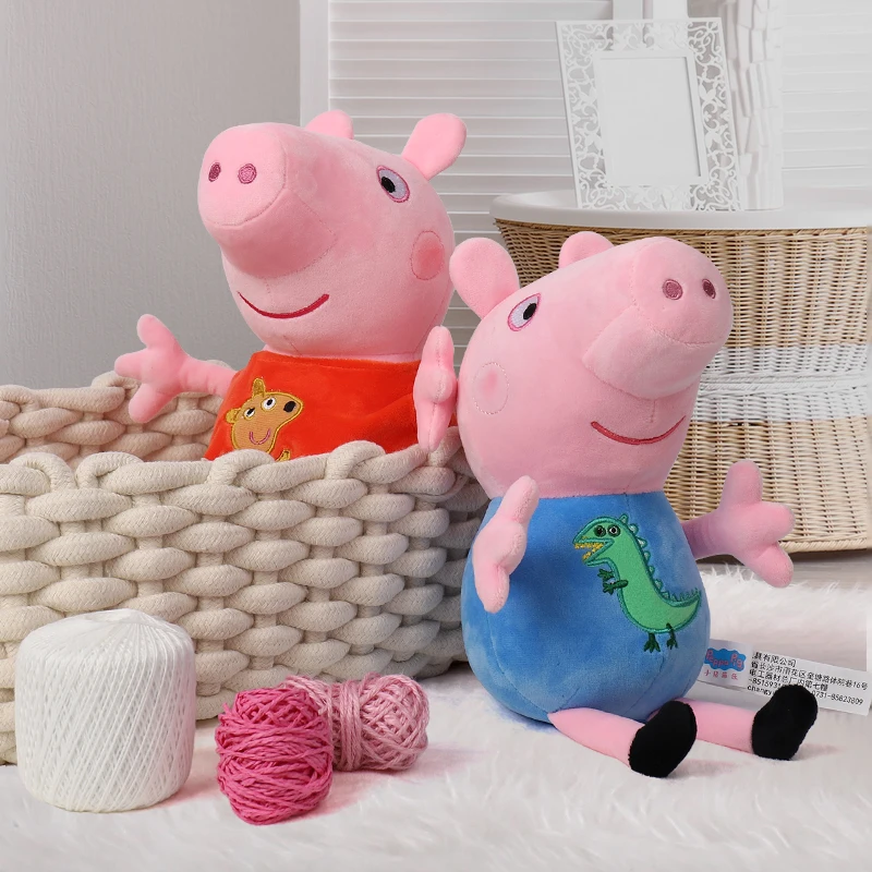 Оригинальная плюшевая игрушка Свинка Пеппа Джордж из ПП хлопка милая кукла