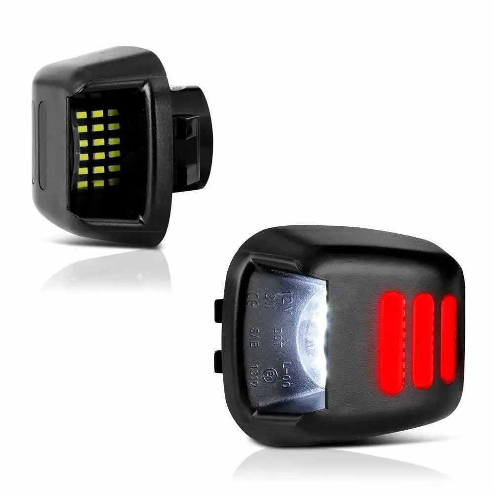 2x безошибочные светодиодные лампы для номерного знака 18 светодиодов лампа