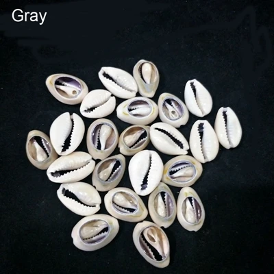 Gray 2.0-2.3cm 50 шт./лот) 1,4-2,5 см натуральный разрез ракушки Каури бусины натуральная раковина Каури племенные ювелирные изделия Ремесло Аксессуары DIY - Цвет: Gray 2.0-2.3cm