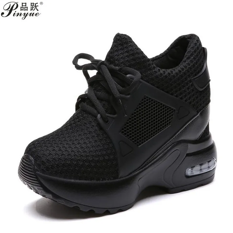 

Женские кроссовки на платформе, дышащие, сетчатые, Осенние, повседневные