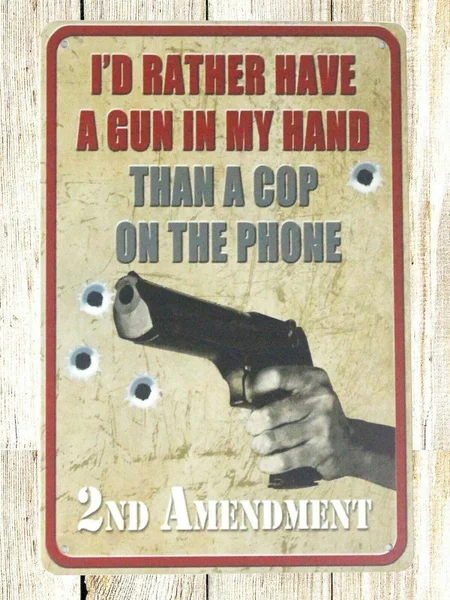 

2nd amendment Pro Gun tin metal sign metal garages sign, 8x12 Inch