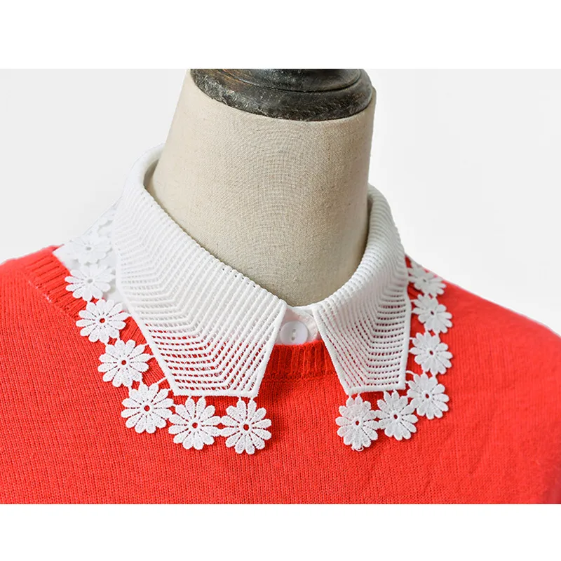 Новый корейский стиль поддельный съемный воротник половина рубашка одежда