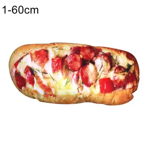 Ham Bread60cm Длинное масло, хлеб, мясо, нить, кунжут, пицца, бифштекс, подушки, еда, плюшевая подушка, имитация закусок, украшение, спинка, подушка - Цвет: Ham Bread60cm