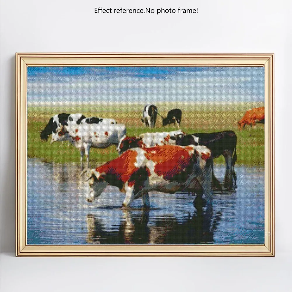 HUACAN алмазные мозаичные животные 5d алмазная картина полная дрель квадратная