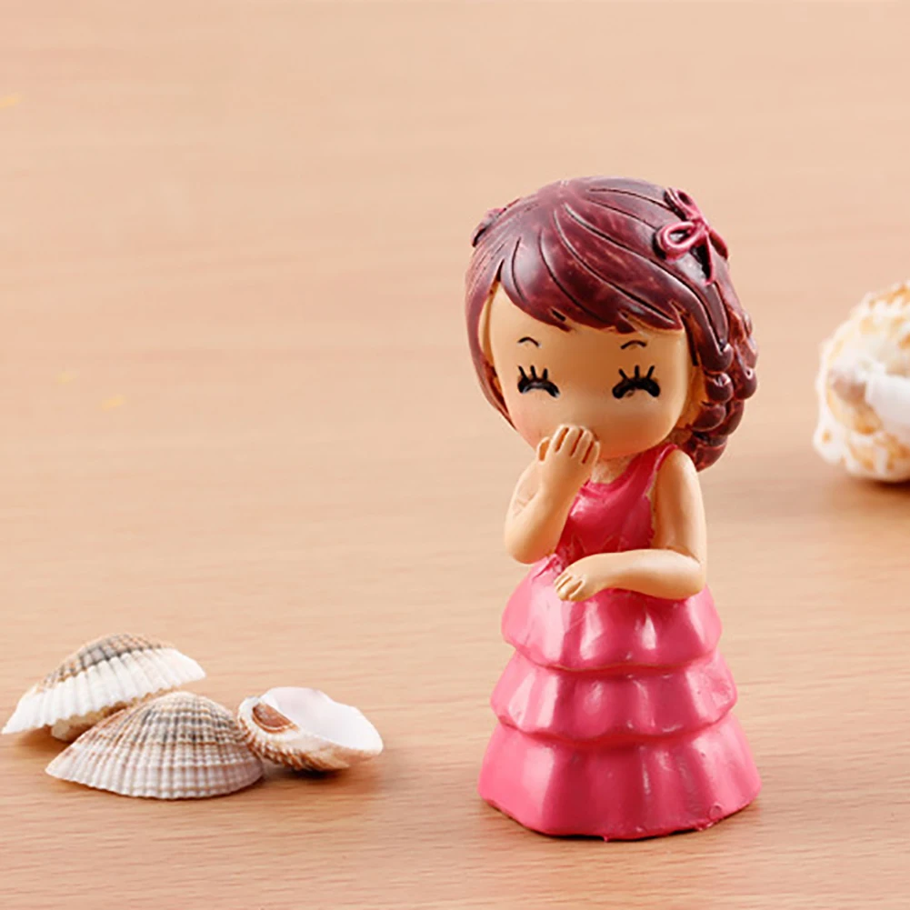 Fashion 2Pcs Resin Propose Lover Doll Miniature Figurines Ornament Home Garden Dollhouse Decor | Дом и сад